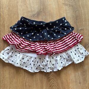 Patriotic Star and Stripe Layered Skirt | Size 5/6